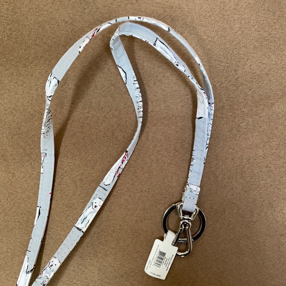 Vera Bradley lanyard, polar bear print